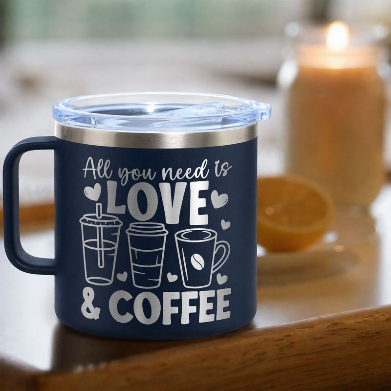 Personalized Engraved Stainless Steel Mug – Custom Insulated Gift