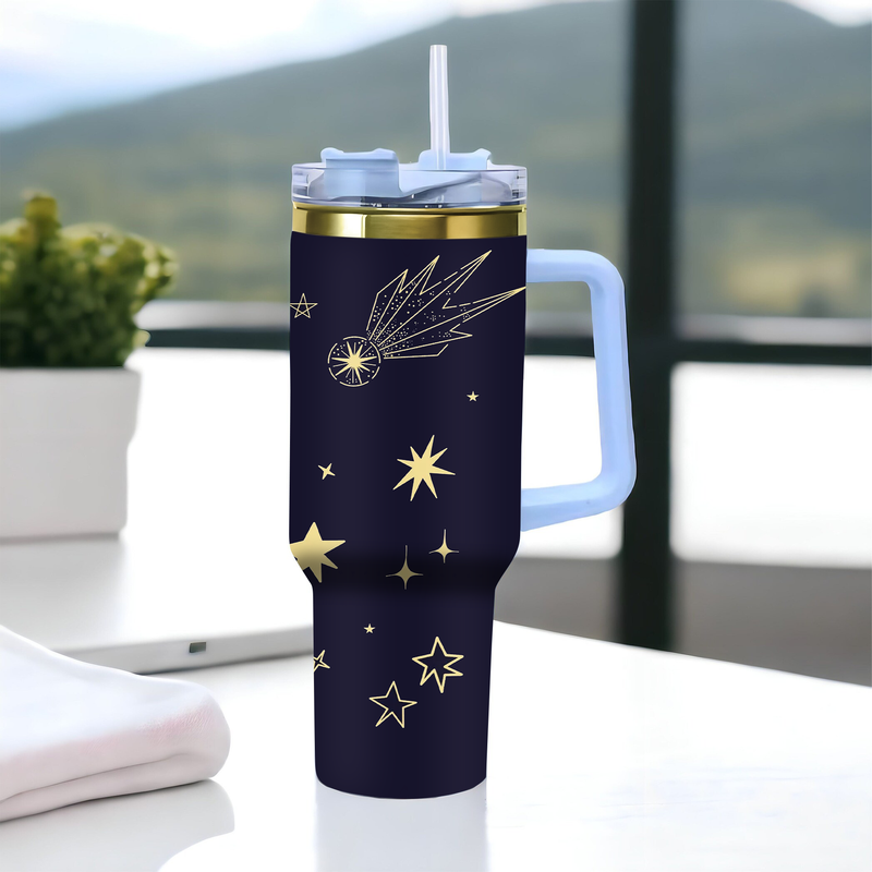 Personalized 40Oz Gold Stainless Steel Tumbler