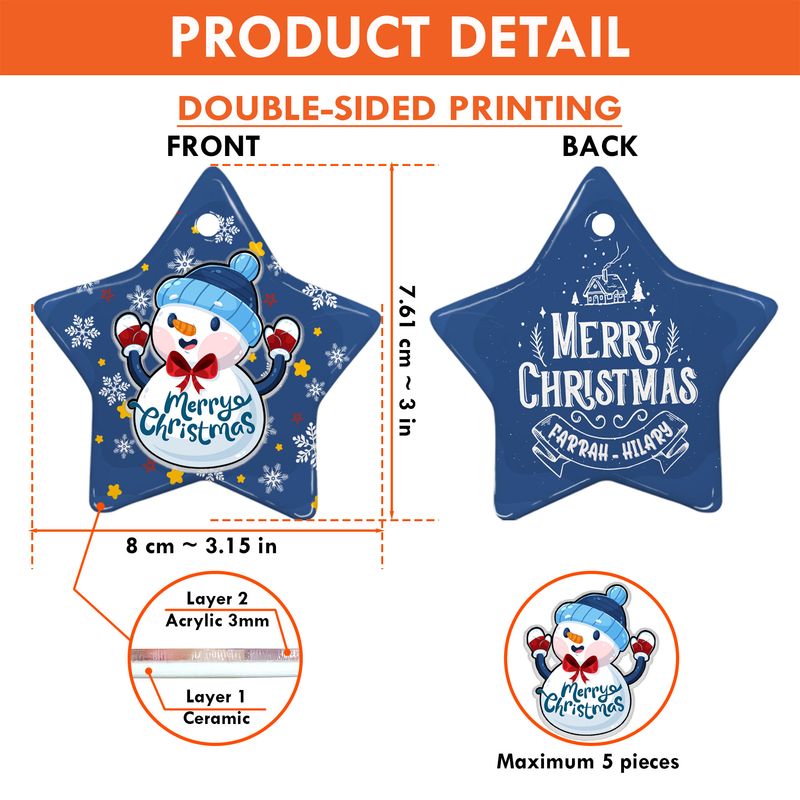 Personalized Ceramic Ornament