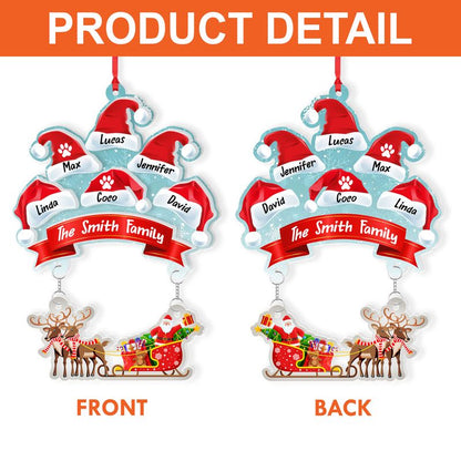 Personalized Acrylic Hanging Ornament – Custom Keepsake & Memorial Gift