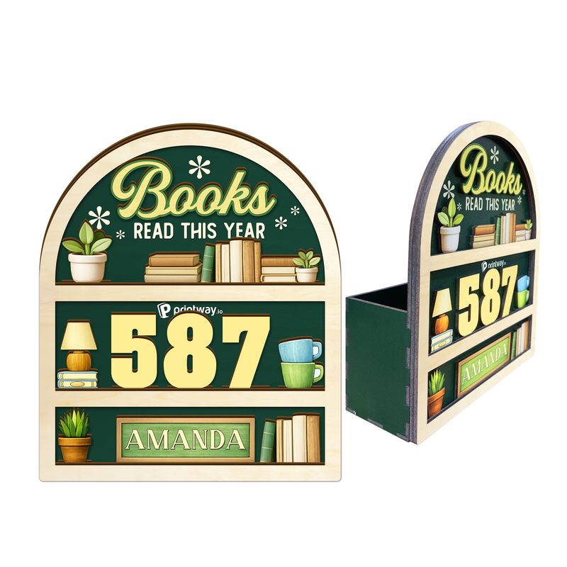 Custom Shape Wooden Tracker Sign