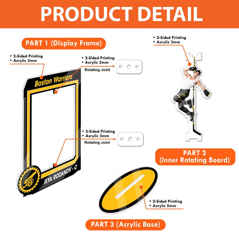 Personalized Acrylic Rotating Stand