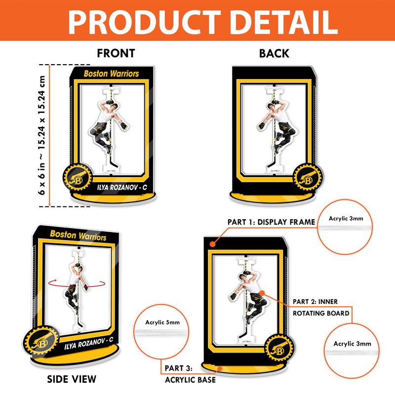 Personalized Acrylic Rotating Stand