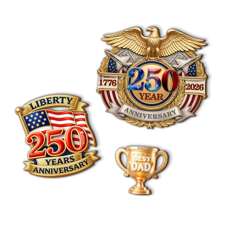 Custom Shape 1-Layer Wooden Lapel Pin