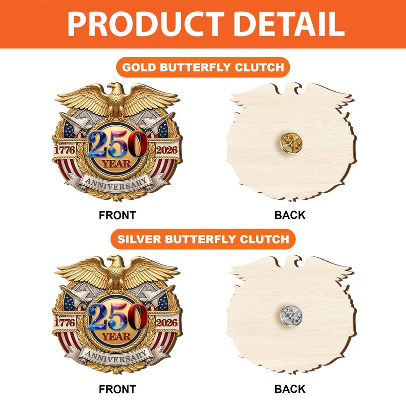 Personalized Wooden Lapel Pin