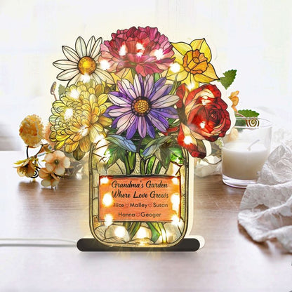 Personalized Suncatcher Night Light – Custom 3D Decor Gift