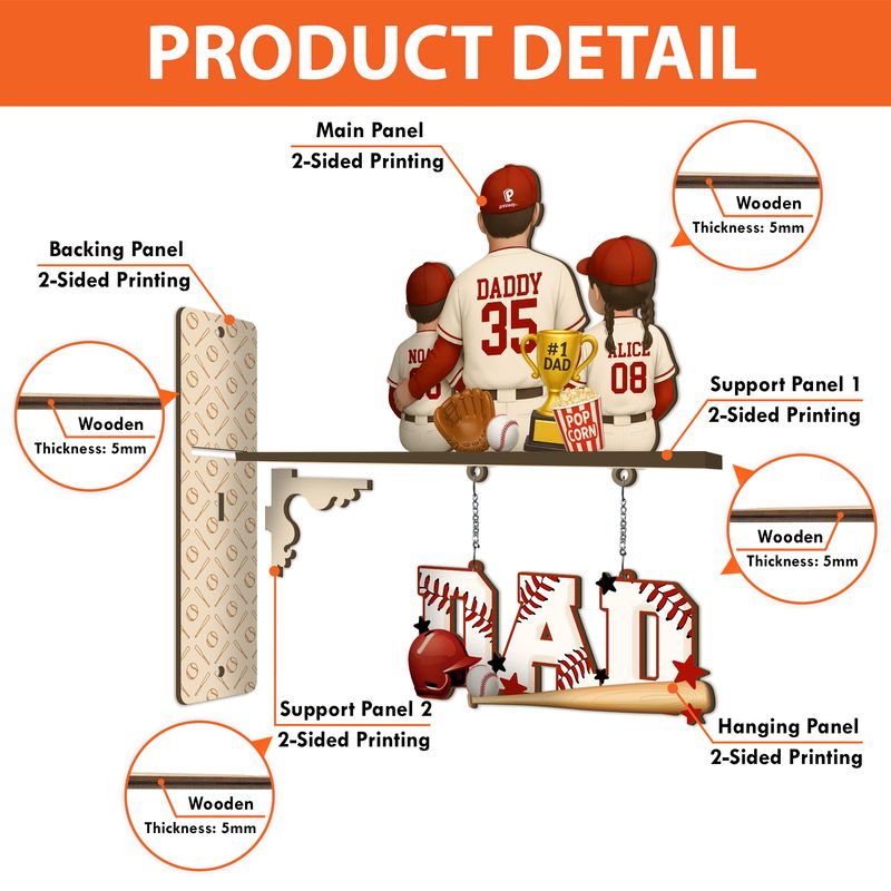 Personalized 3D Wooden Sign Wall Hanging