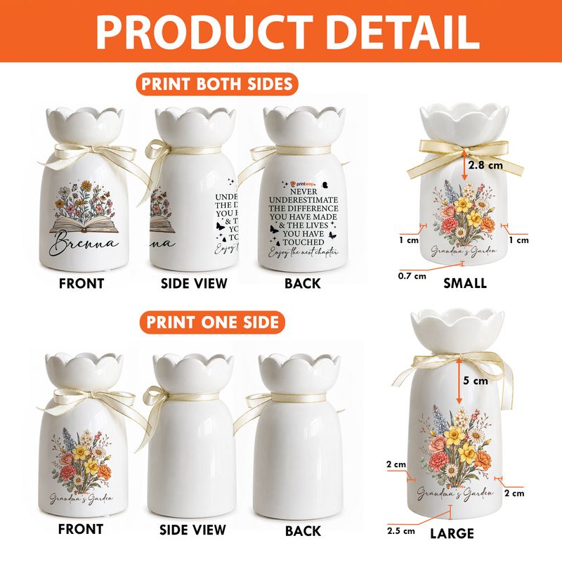 Personalized Ceramic Flower And Decorative Vase
