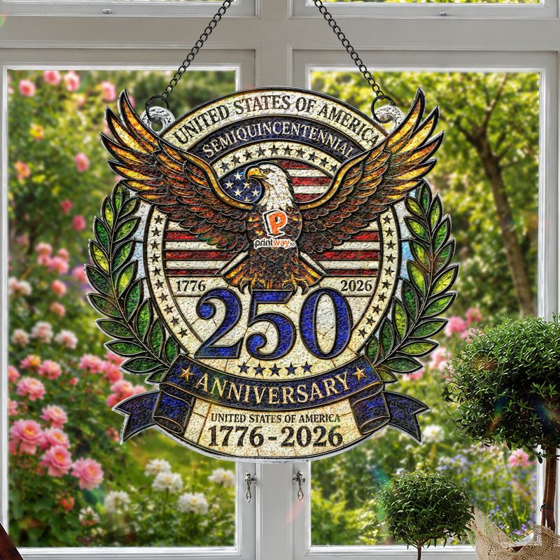 Personalized Glass Suncatcher – Custom Window Hanging Gift